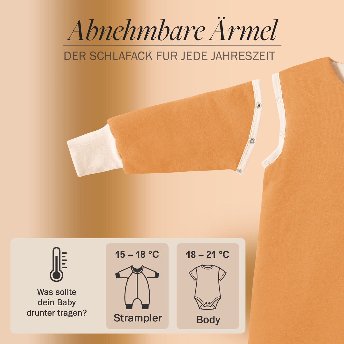 Mababu Schlafsack mit Füßen aus Bio-Baumwolle – Bild 21