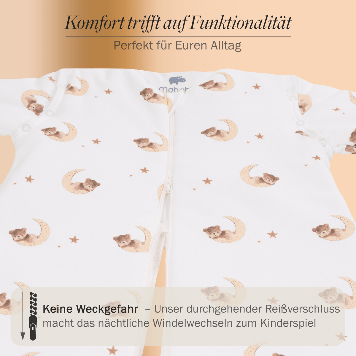 Mababu Schlafsack mit Füßen aus Bio-Baumwolle – Bild 13