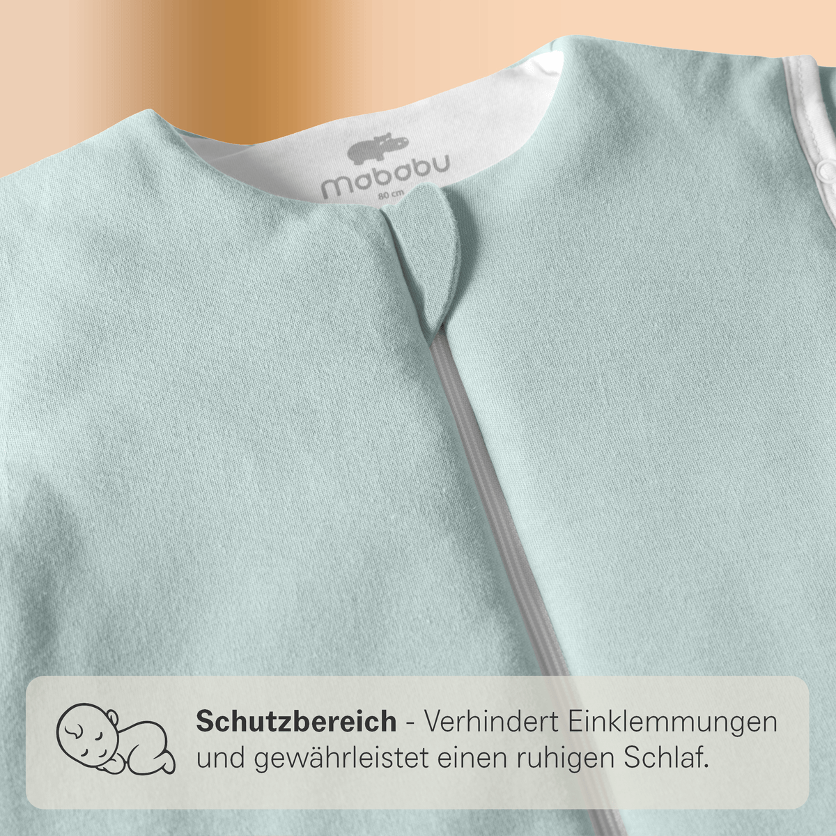 Mababu Schlafsack mit Füßen aus Bio-Baumwolle – Bild 8