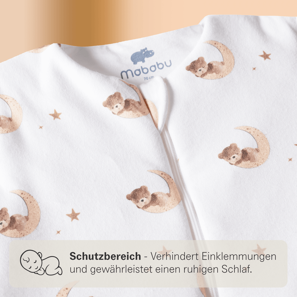 Mababu Schlafsack mit Füßen aus Bio-Baumwolle – Bild 12