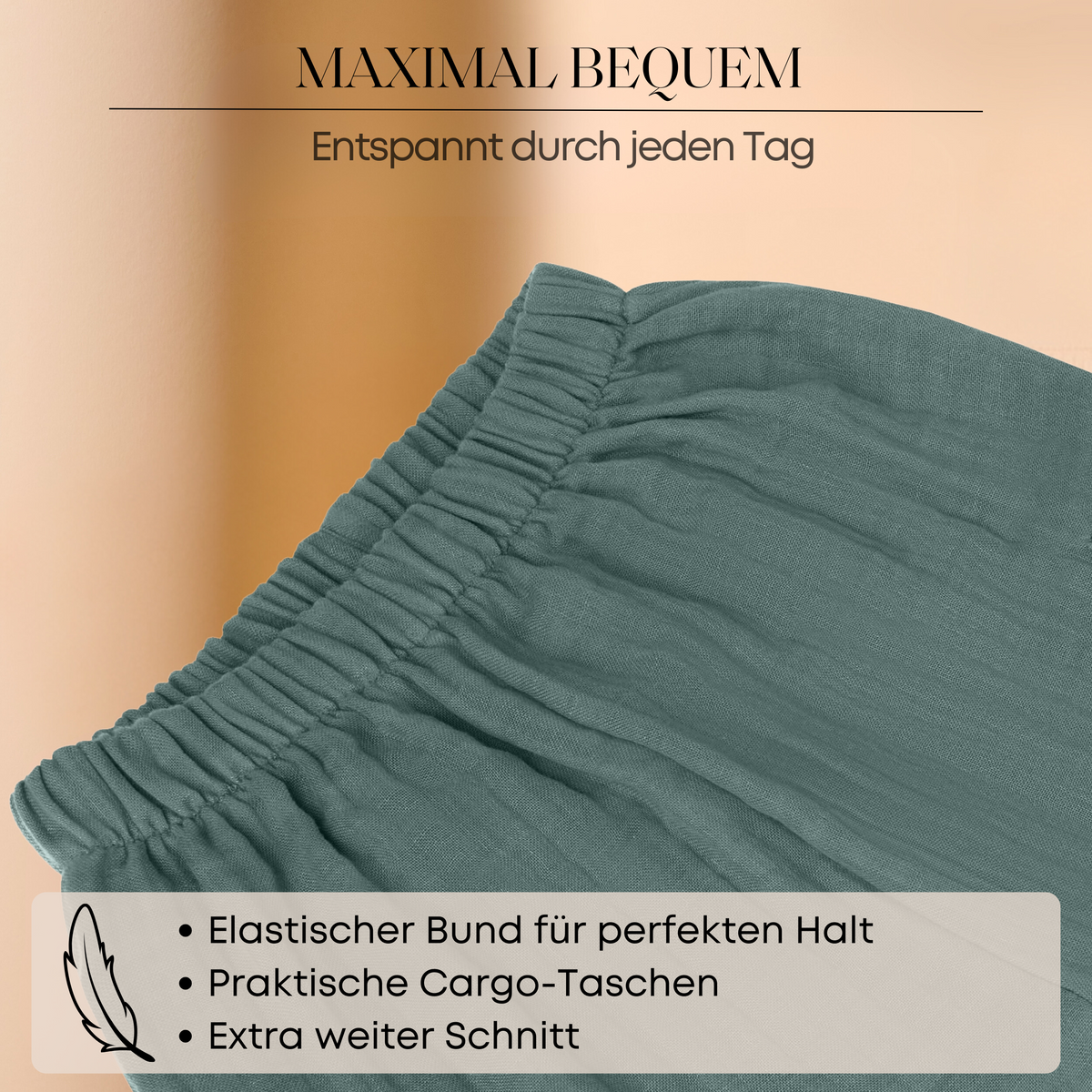 Mababu zweifarbige Musselin-Hose aus Bio-Baumwolle – Bild 40