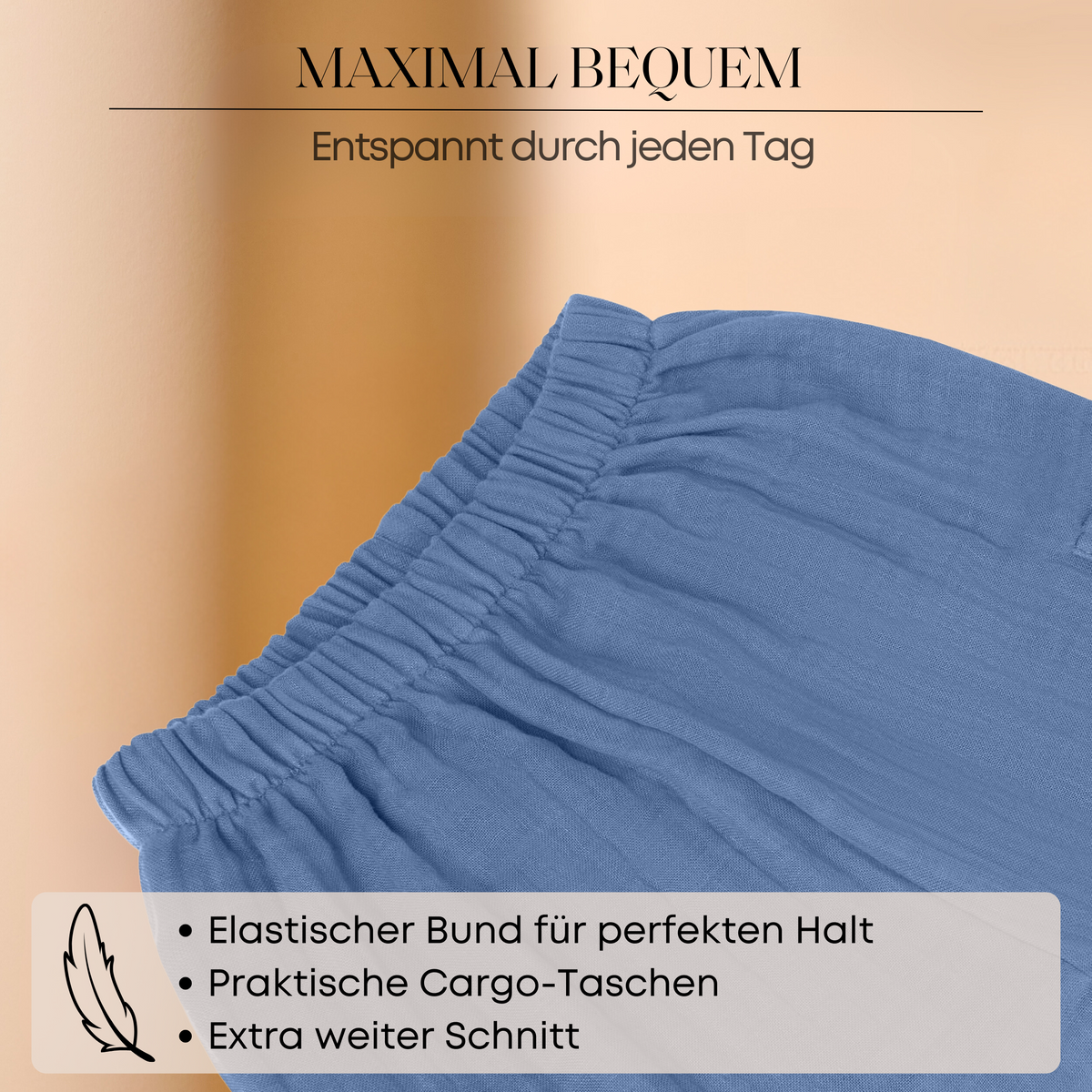 Mababu zweifarbige Musselin-Hose aus Bio-Baumwolle – Bild 45