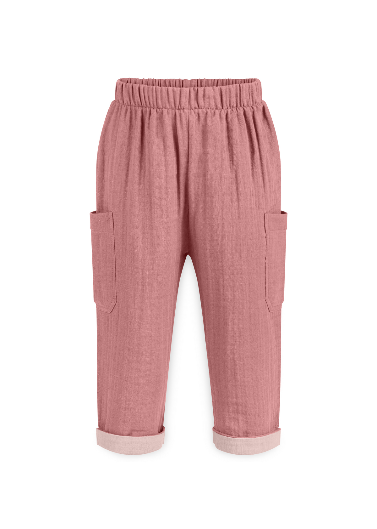 Mababu zweifarbige Musselin-Hose aus Bio-Baumwolle – Bild 4