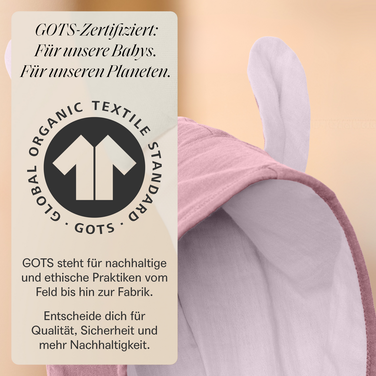 Mababu Badeponcho mit Hasenohren aus Bio-Musselin – Bild 50