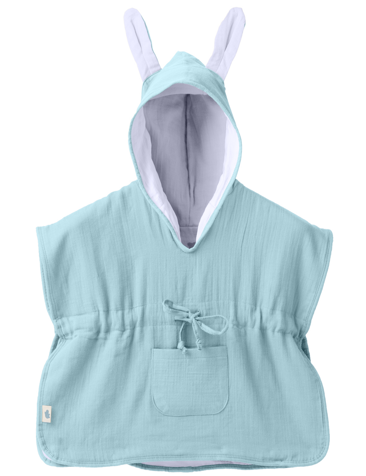 Mababu Badeponcho mit Hasenohren aus Bio-Musselin – Bild 23