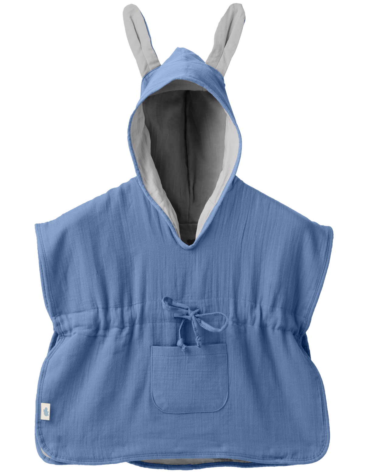 Mababu Badeponcho mit Hasenohren aus Bio-Musselin – Bild 6
