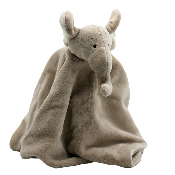 Mababu Schmusetuch Eddy der Kuschelfant aus Bio-Baumwolle in Grau – Bild 2