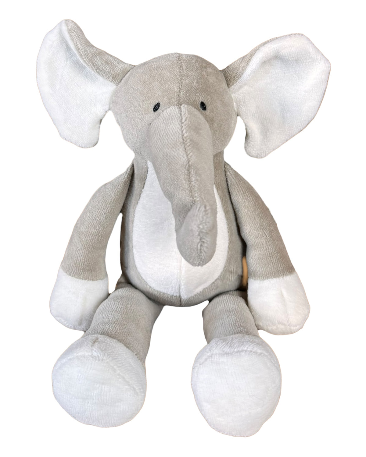 Mababu Kuscheltier Eddy der Kuschelfant aus Bio-Baumwolle in Grau