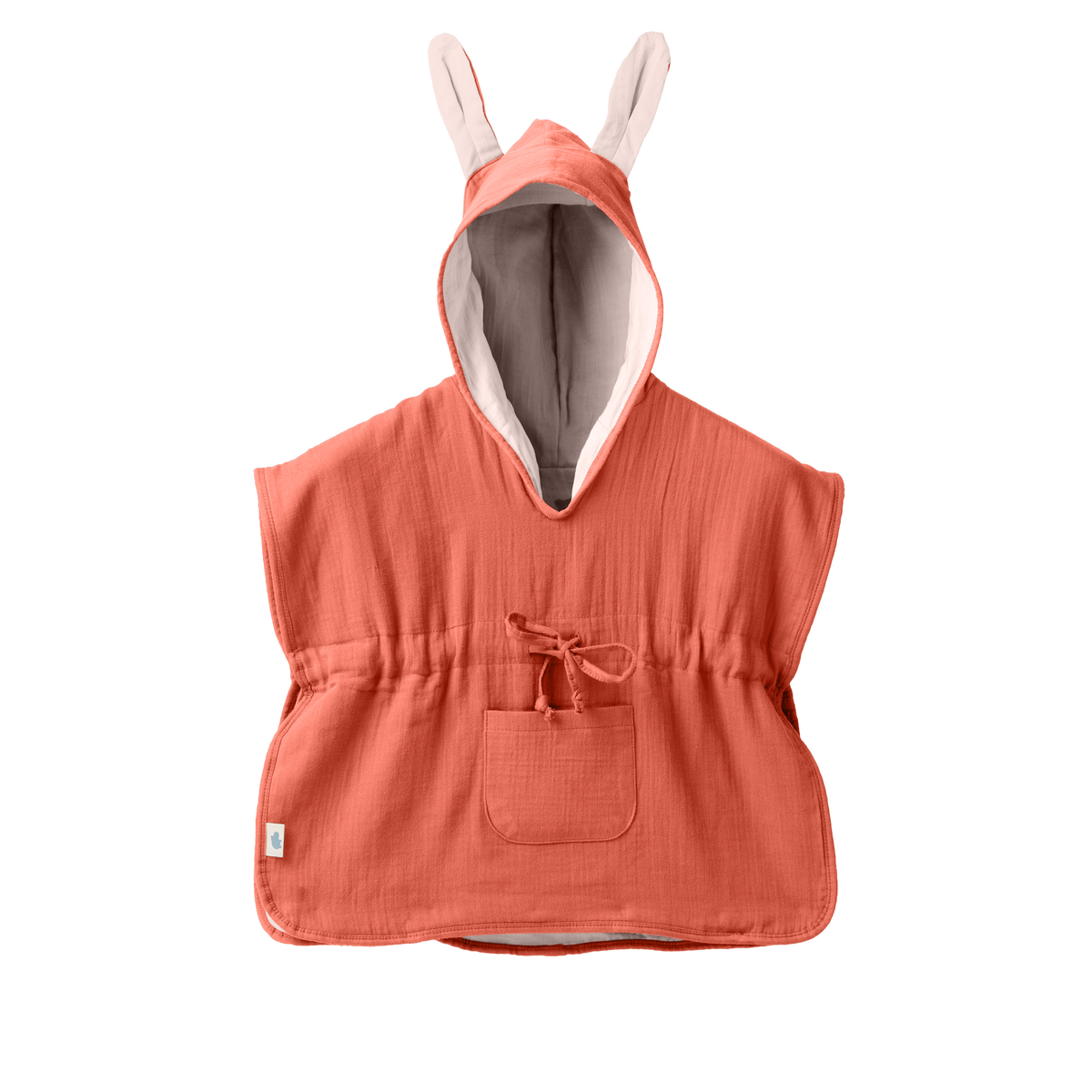 Mababu Badeponcho mit Hasenohren aus Bio-Musselin – Bild 5