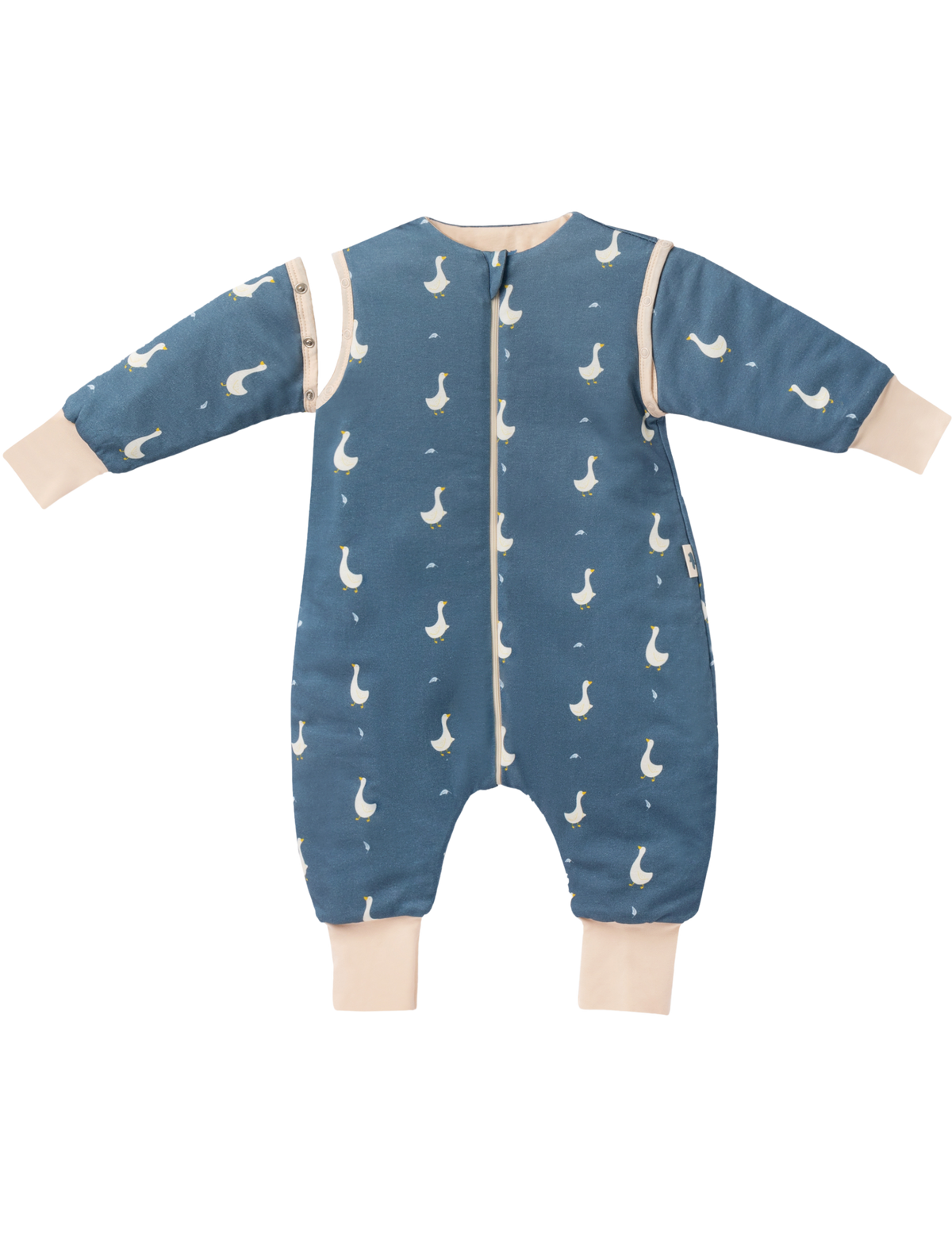 Mababu leichter Sommerschlafsack mit Füßen in Goose Dream