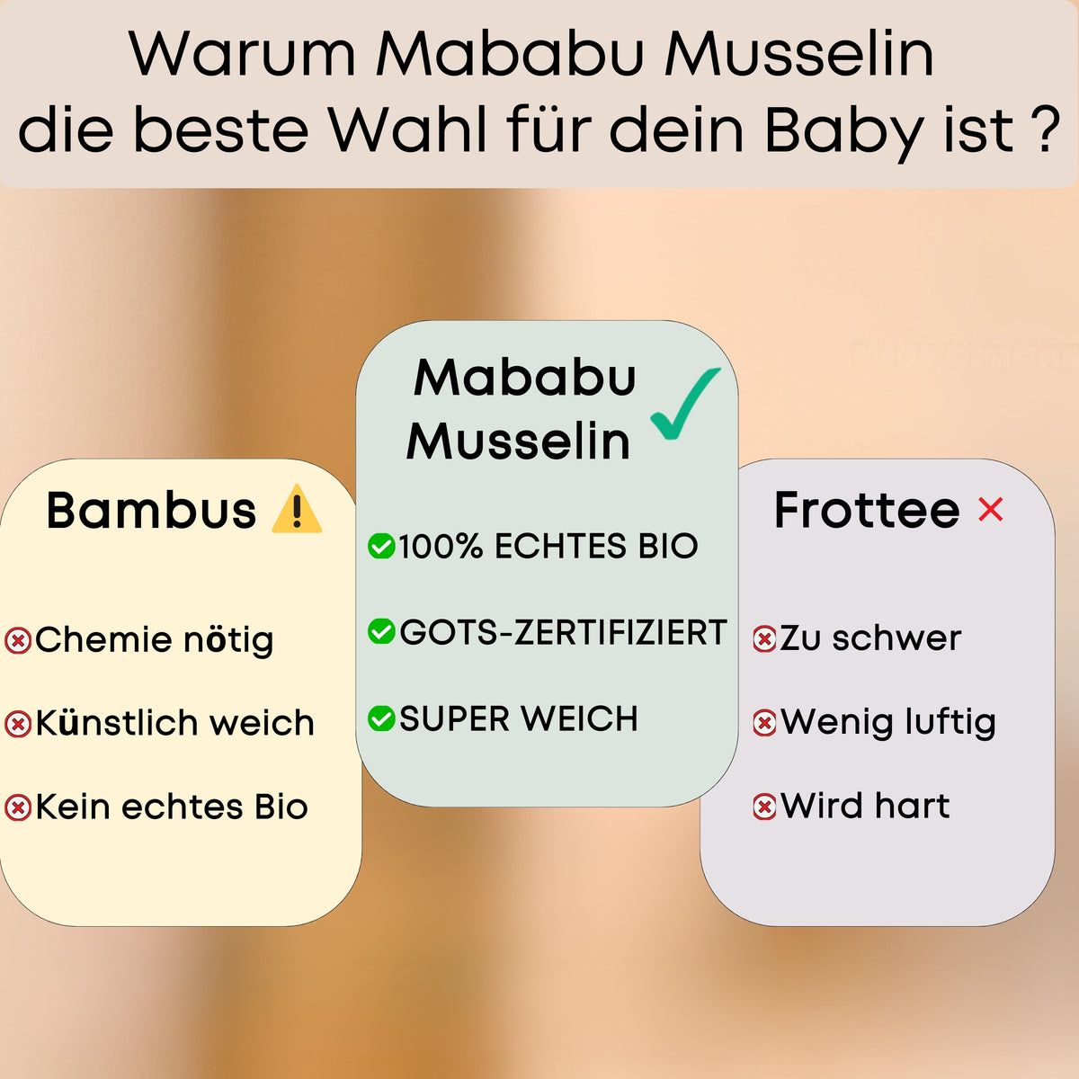 Mababu Kapuzenhandtuch aus Bio-Musselin 75 x 75 cm – Bild 37