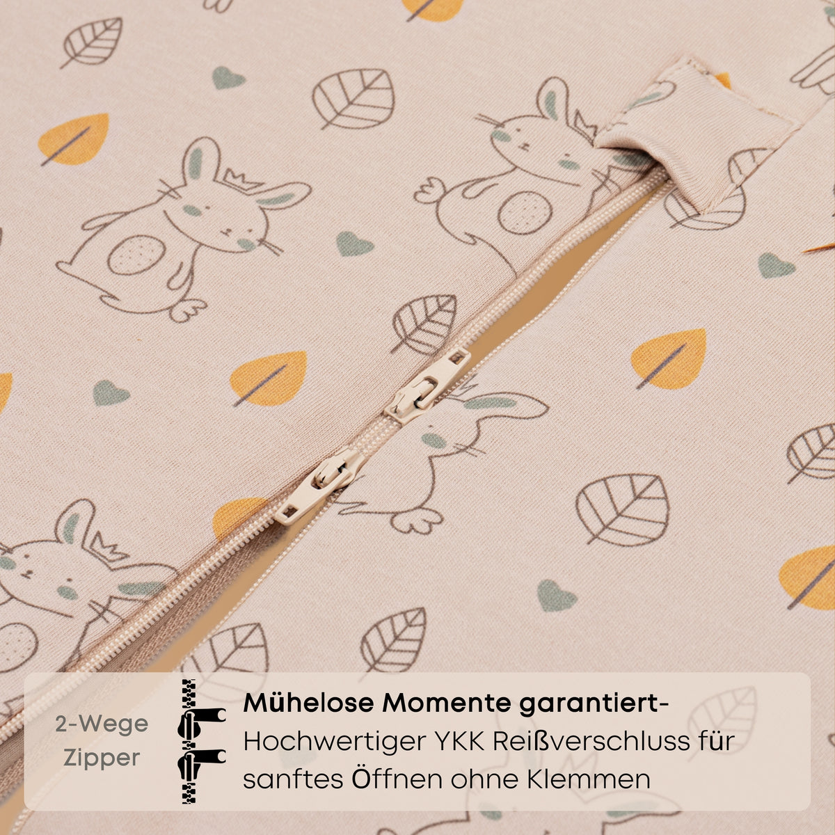 Mababu Schlafsack mit Füßen aus Bio-Baumwolle – Bild 39