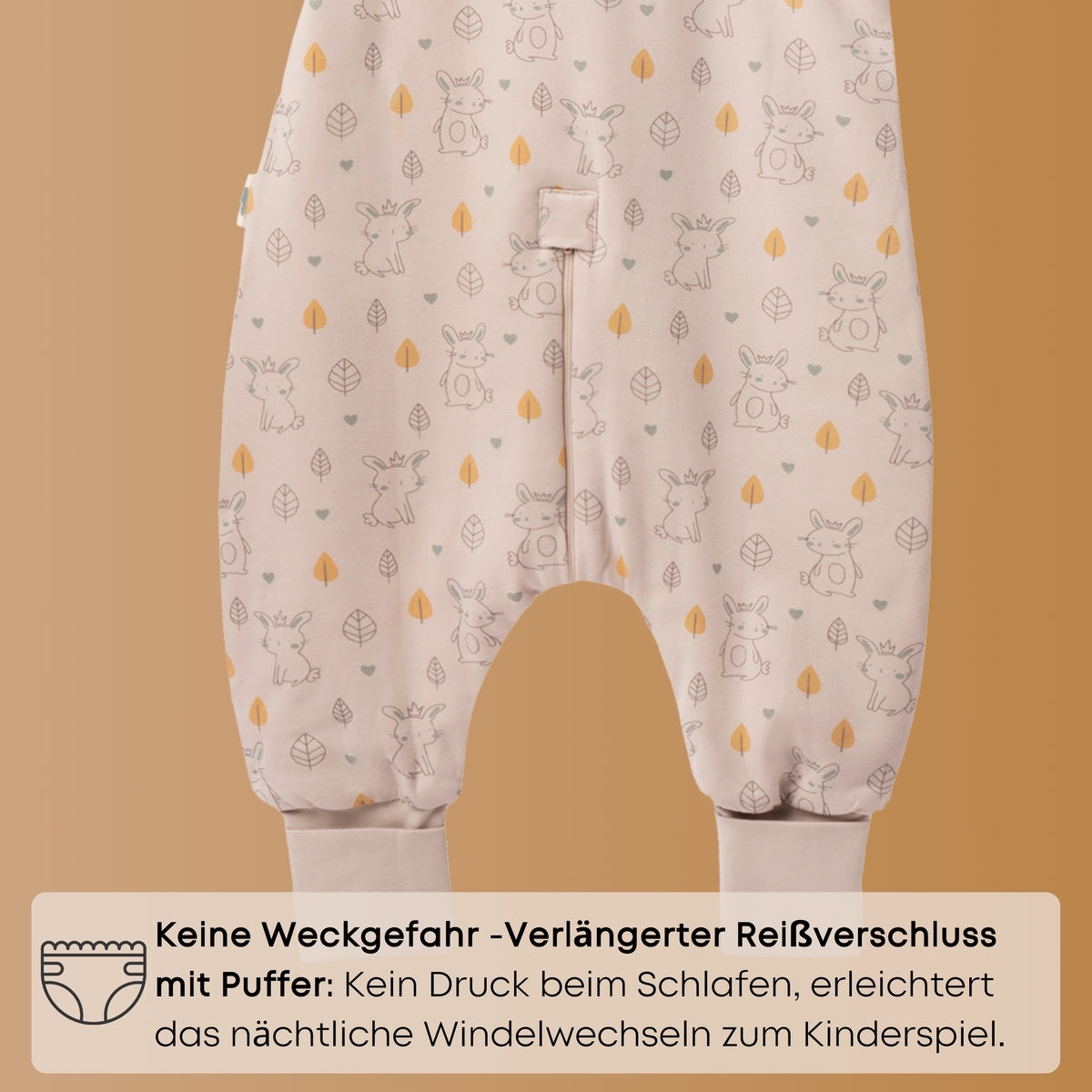 Mababu Schlafsack mit Füßen aus Bio-Baumwolle – Bild 36