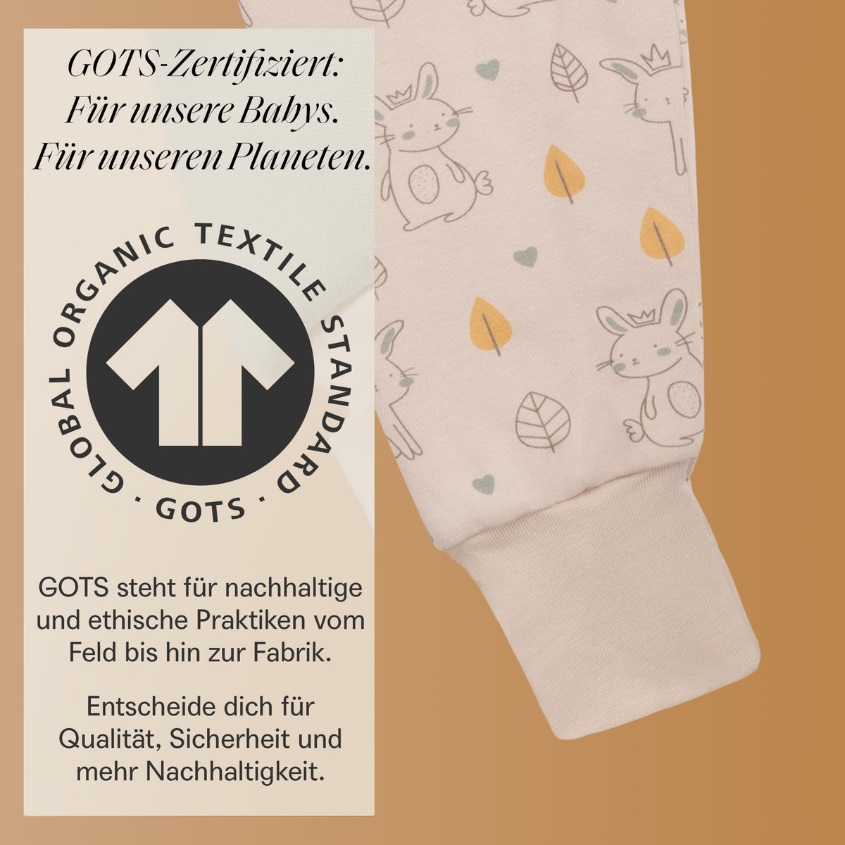 Mababu Schlafsack mit Füßen aus Bio-Baumwolle – Bild 37