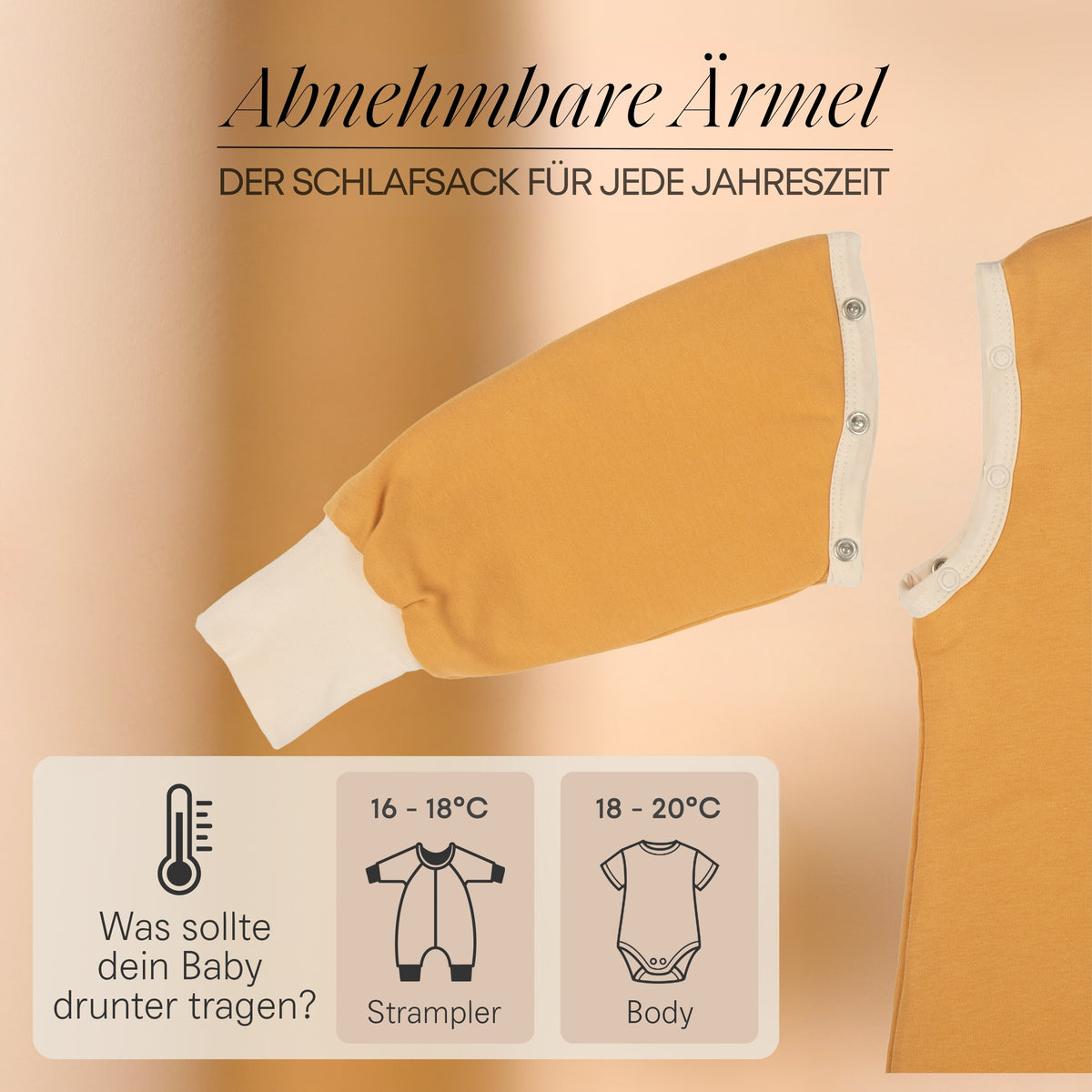 Mababu Schlafsack mit Füßen aus Bio-Baumwolle – Bild 42