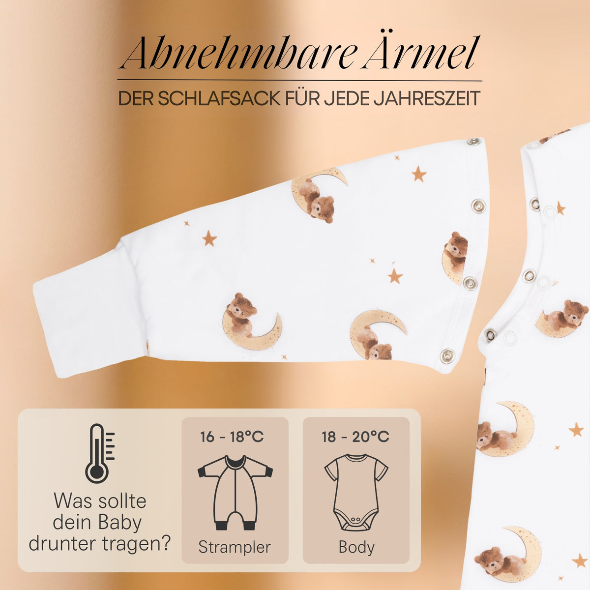 Mababu Schlafsack mit Füßen aus Bio-Baumwolle – Bild 28