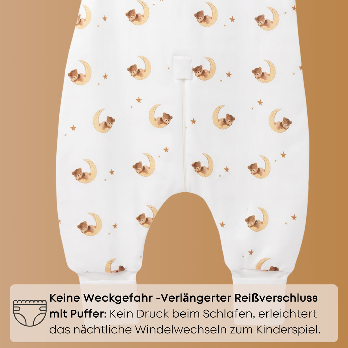 Mababu Schlafsack mit Füßen aus Bio-Baumwolle – Bild 27
