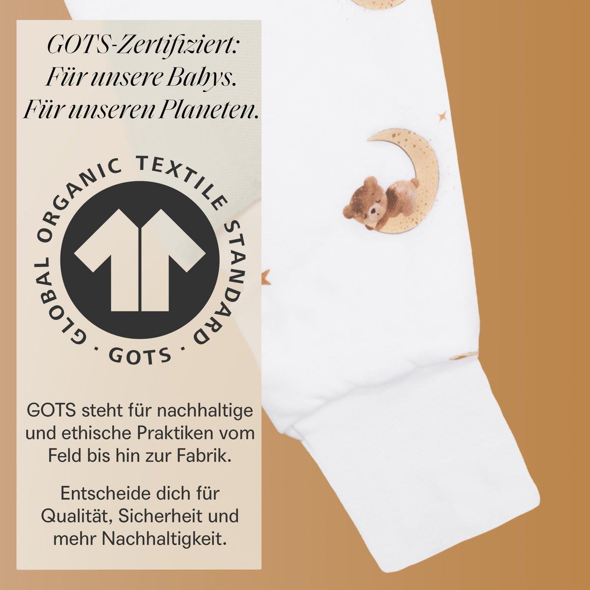 Mababu Schlafsack mit Füßen aus Bio-Baumwolle – Bild 30
