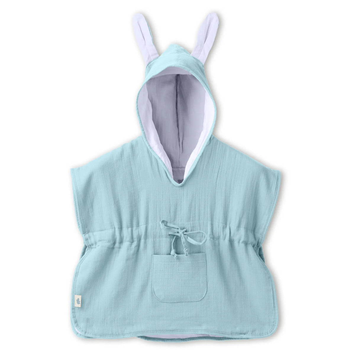 Mababu Badeponcho mit Hasenohren aus Bio-Musselin – Bild 85