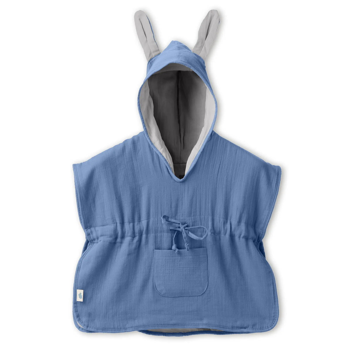 Mababu Badeponcho mit Hasenohren aus Bio-Musselin – Bild 64