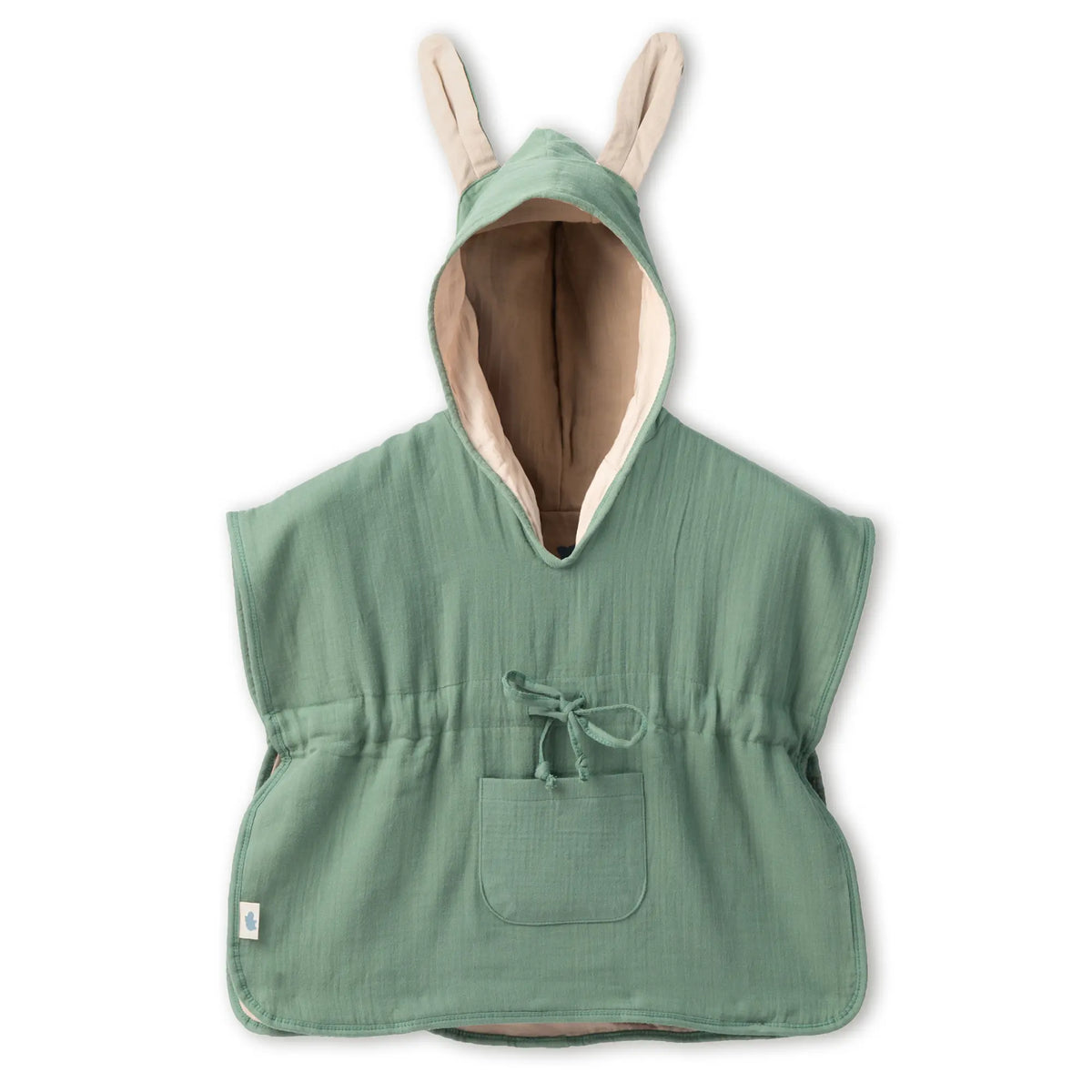 Mababu Badeponcho mit Hasenohren aus Bio-Musselin – Bild 70