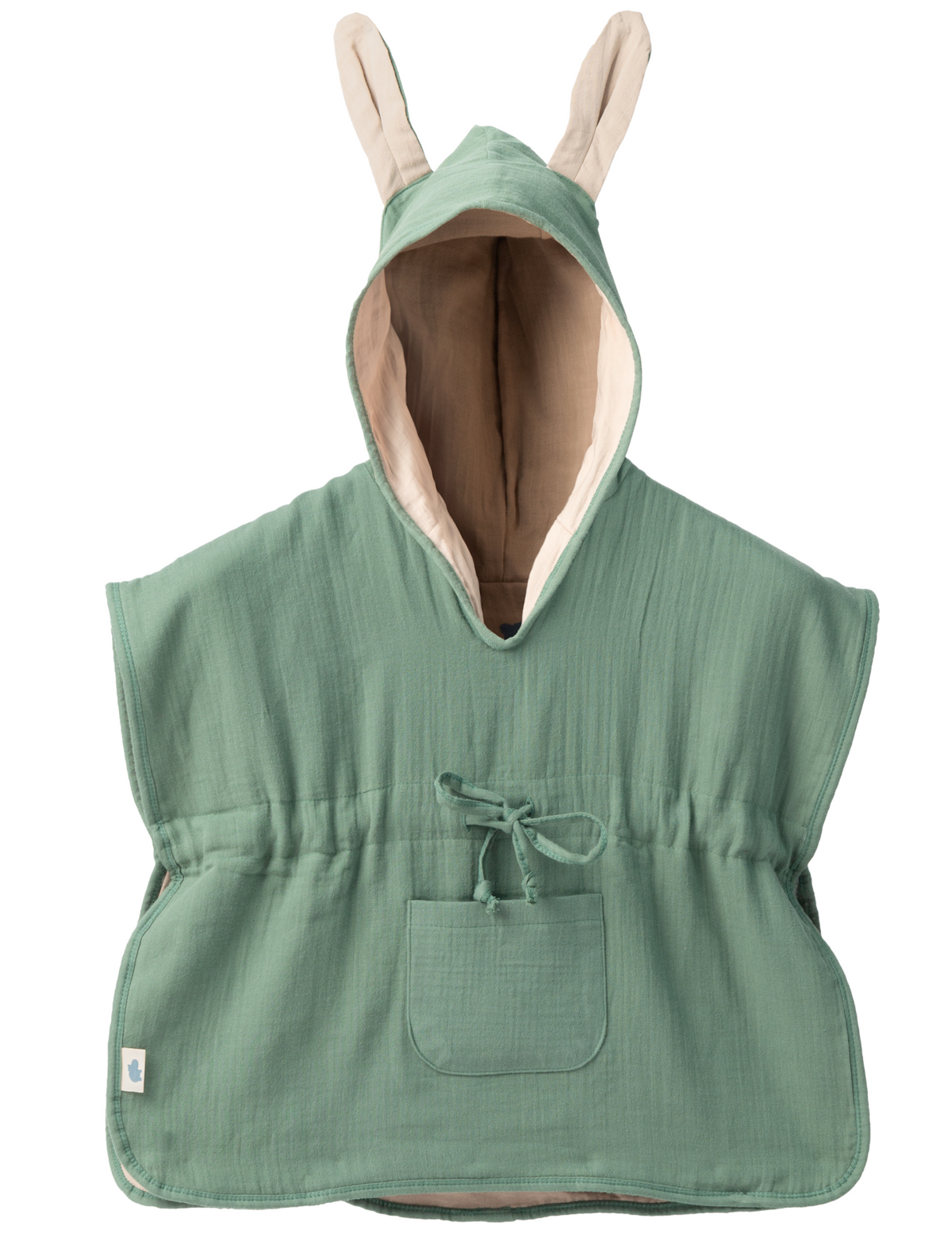 Mababu Badeponcho mit Hasenohren aus Bio-Musselin – Bild 10