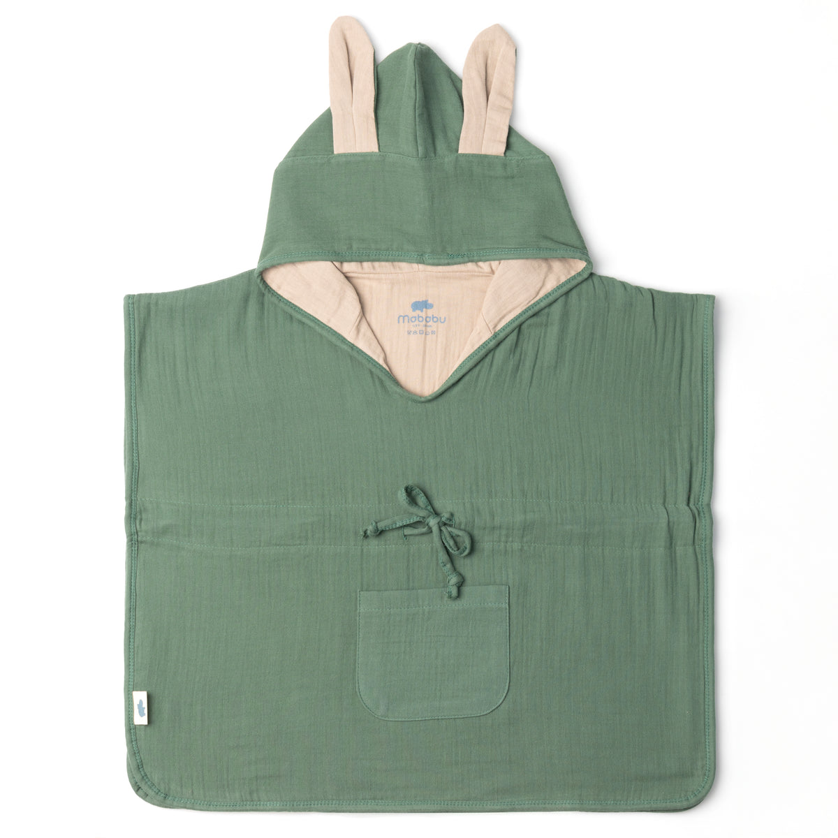 Mababu Badeponcho mit Hasenohren aus Bio-Musselin – Bild 13