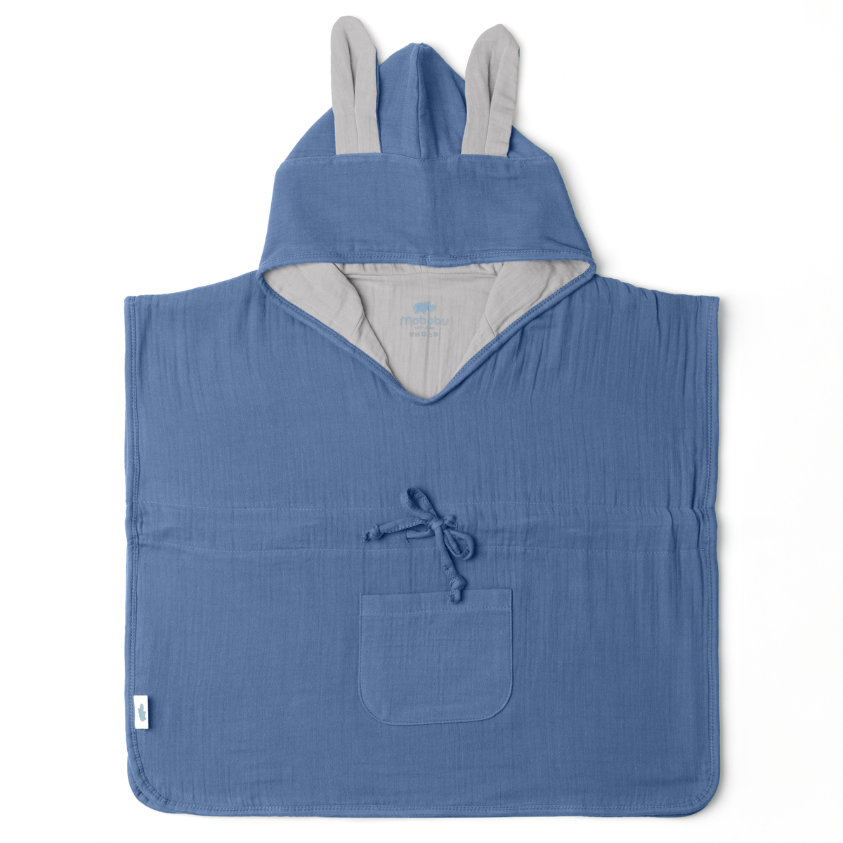 Mababu Badeponcho mit Hasenohren aus Bio-Musselin – Bild 8