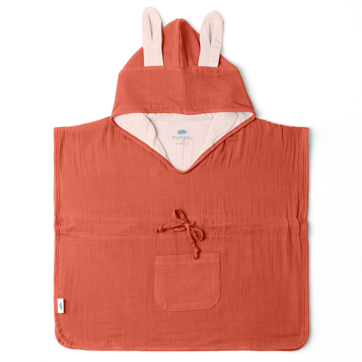 Mababu Badeponcho mit Hasenohren aus Bio-Musselin – Bild 25