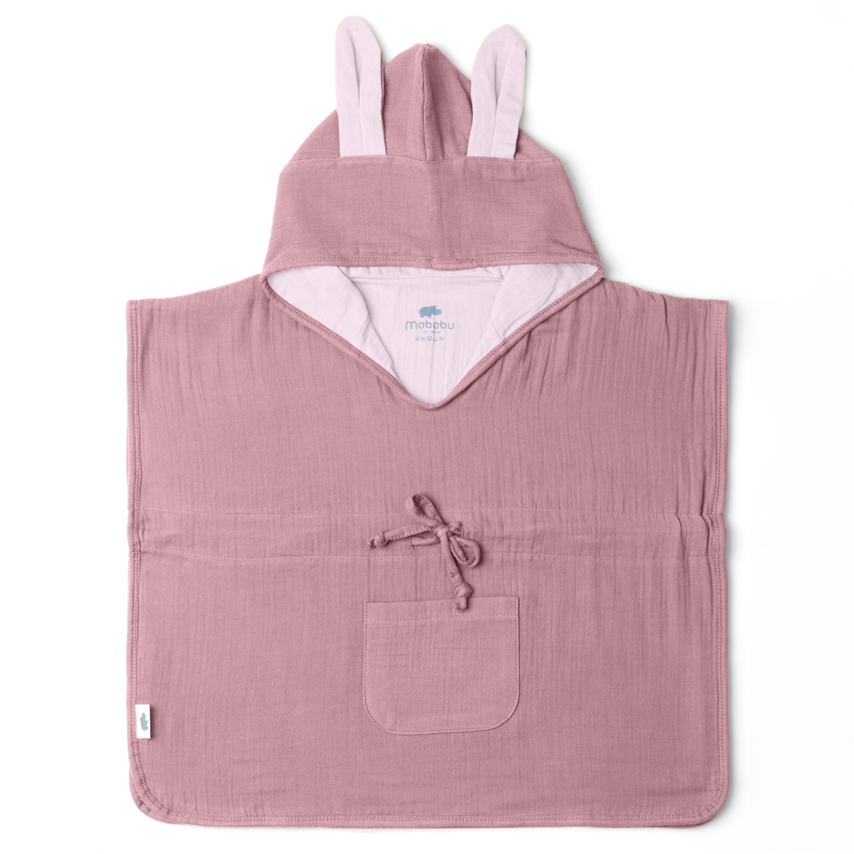 Mababu Badeponcho mit Hasenohren aus Bio-Musselin – Bild 17