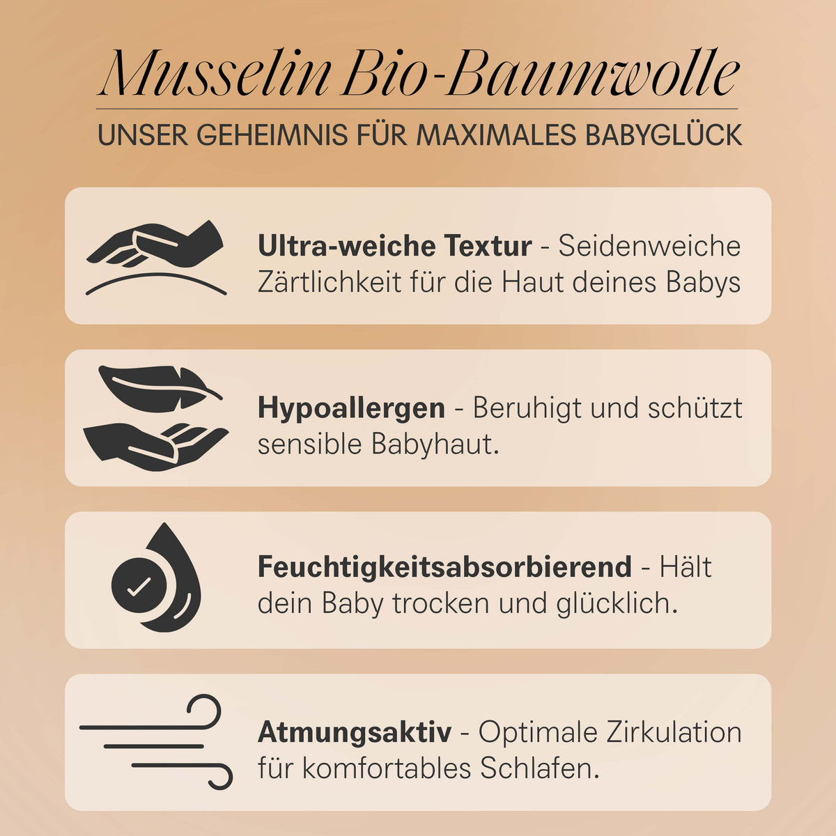 Mababu Musselin-Schmusetuch Ente aus Bio-Baumwolle – Bild 12